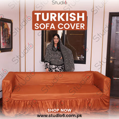 Turkish Style Sofa Covers - Golden