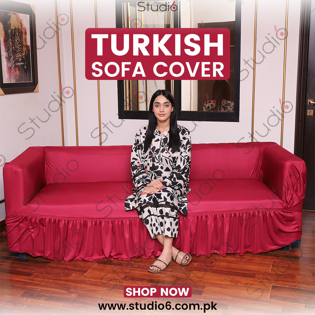 Turkish Style Sofa Covers - Maroon