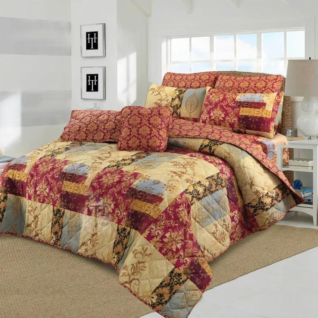 7 PCs Quilted Comforter Set SS-317