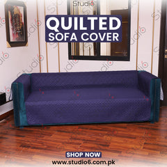 COTTON QUILTED SOFA RUNNER - SOFA COAT (Purple)