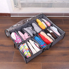 Dust-Proof 12 Grids Non-Woven Shoes Storage Bag