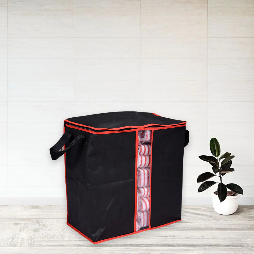 Black- 110 GSM Non Woven Storage Bags