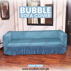 RUFFELED SUR SUCKER TURKISH SOFA COVER - Zink