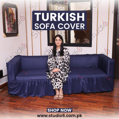 Turkish Style Sofa Covers Blue