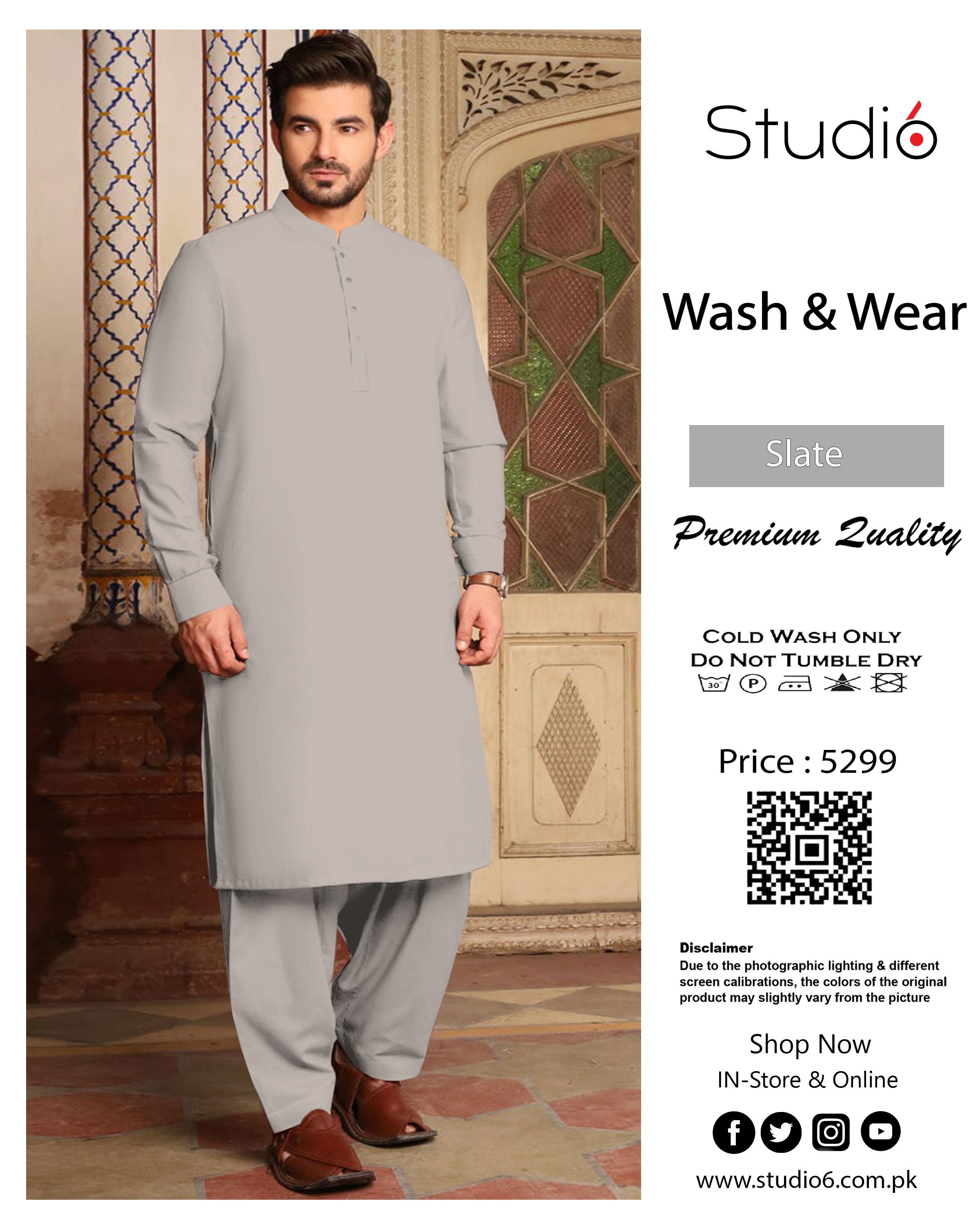 Studio 6 unstitched Wash n Wear -SS-303