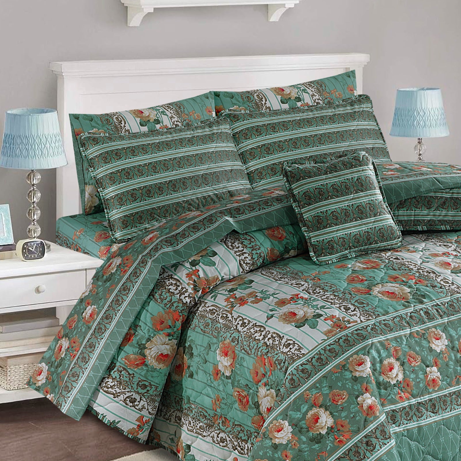 7 PCs Quilted Comforter Set SS-155