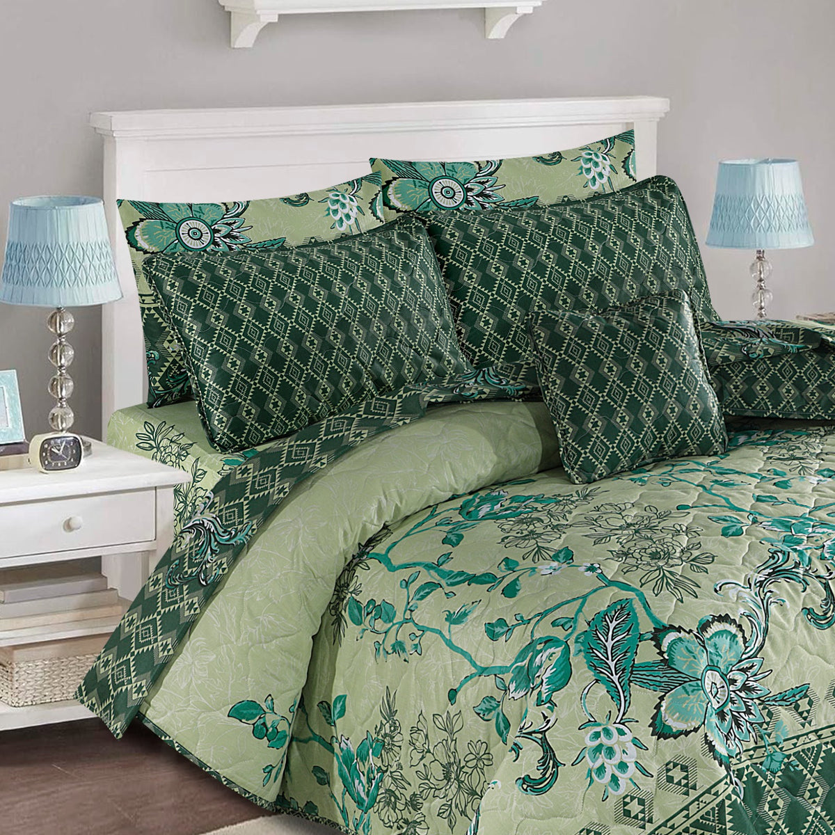 7 PCs Quilted Comforter Set SS-156