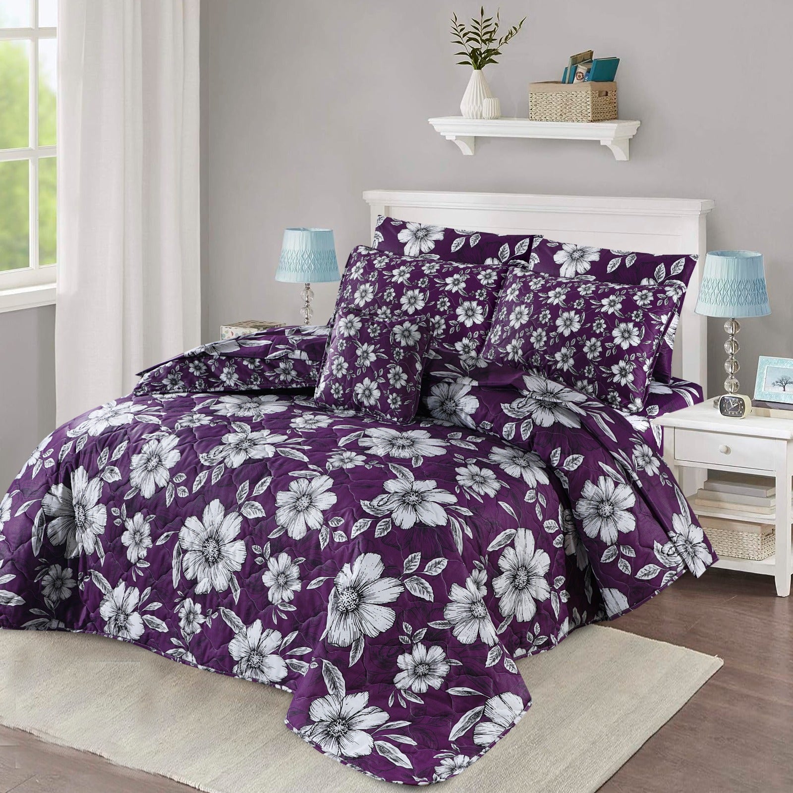 7 PCs Quilted Comforter Set SS-158