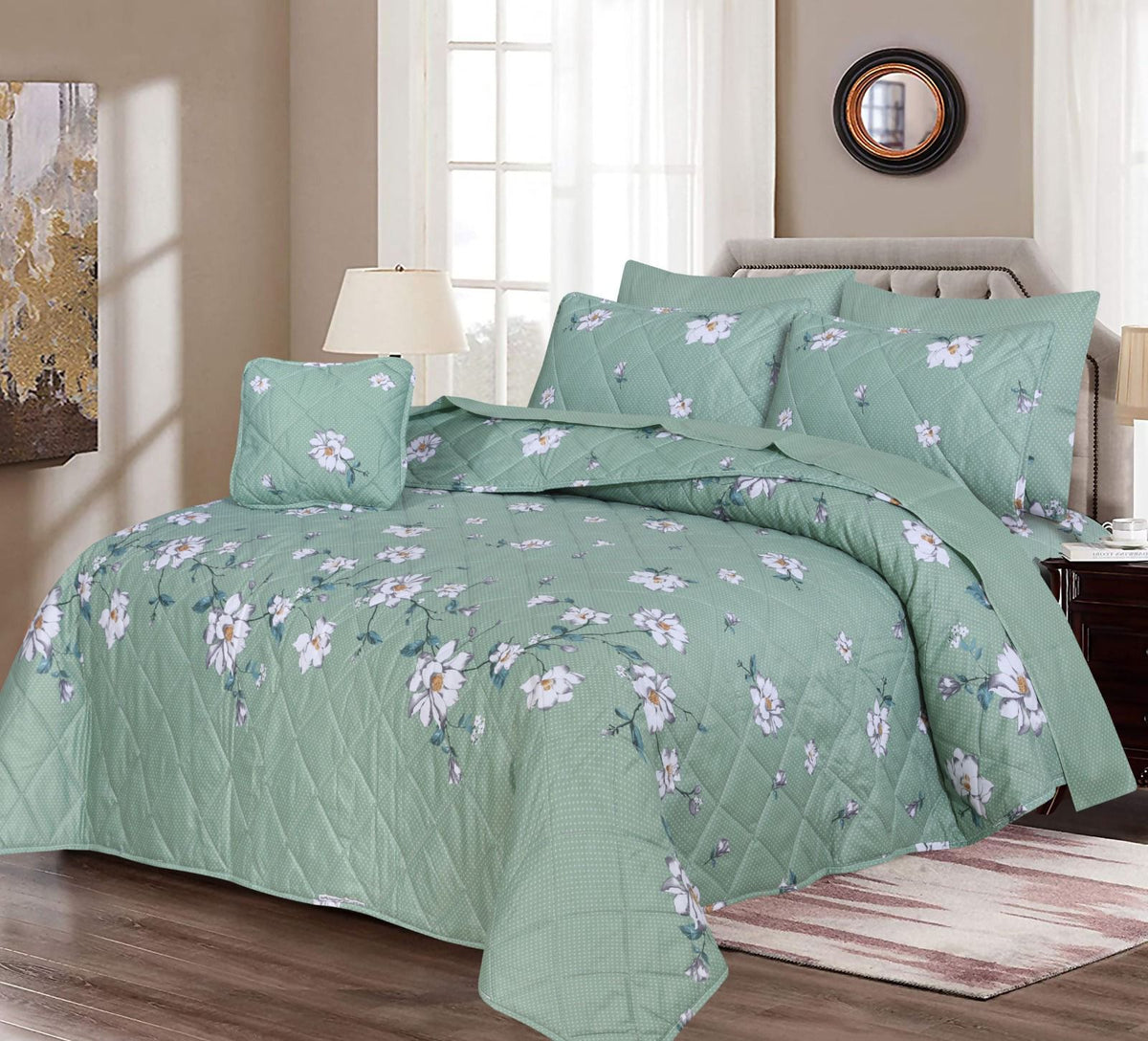 7 PCs Quilted Comforter Set SS-171