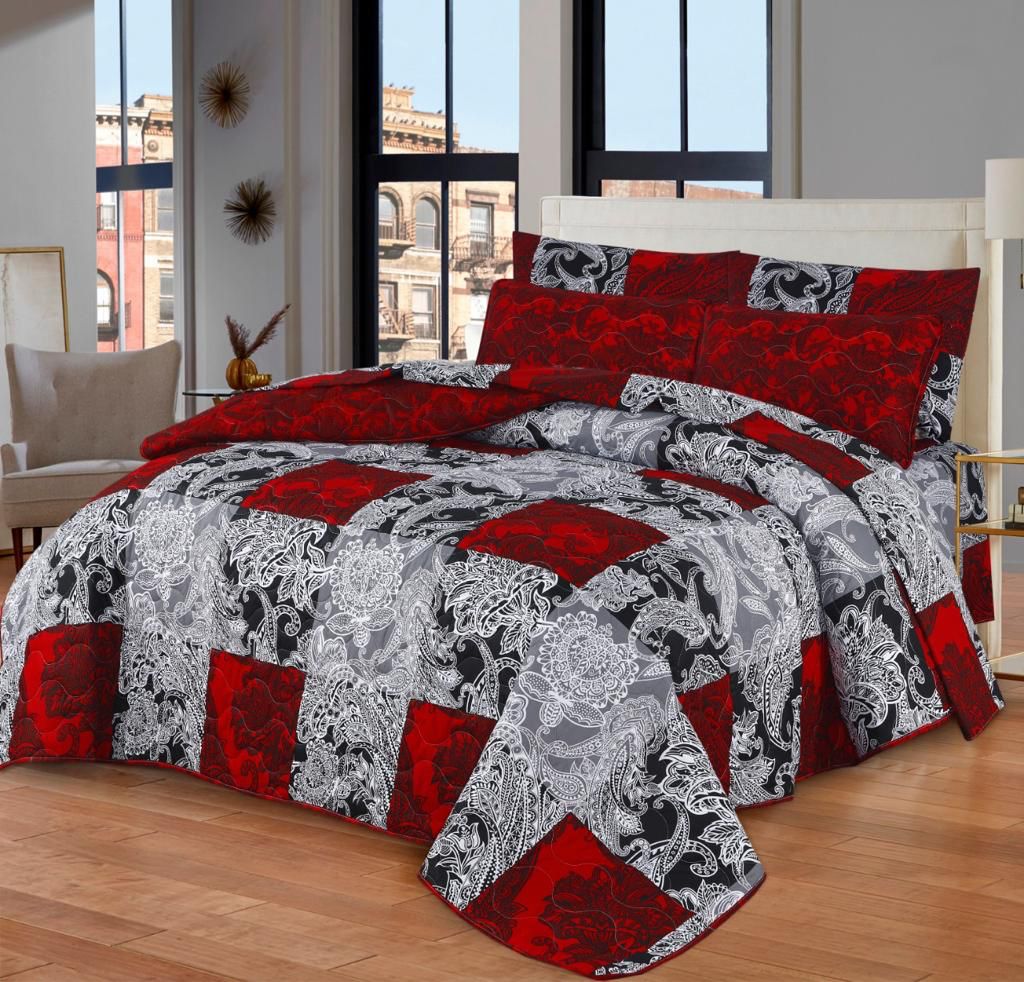 7 PCs Quilted Comforter Set SS-173