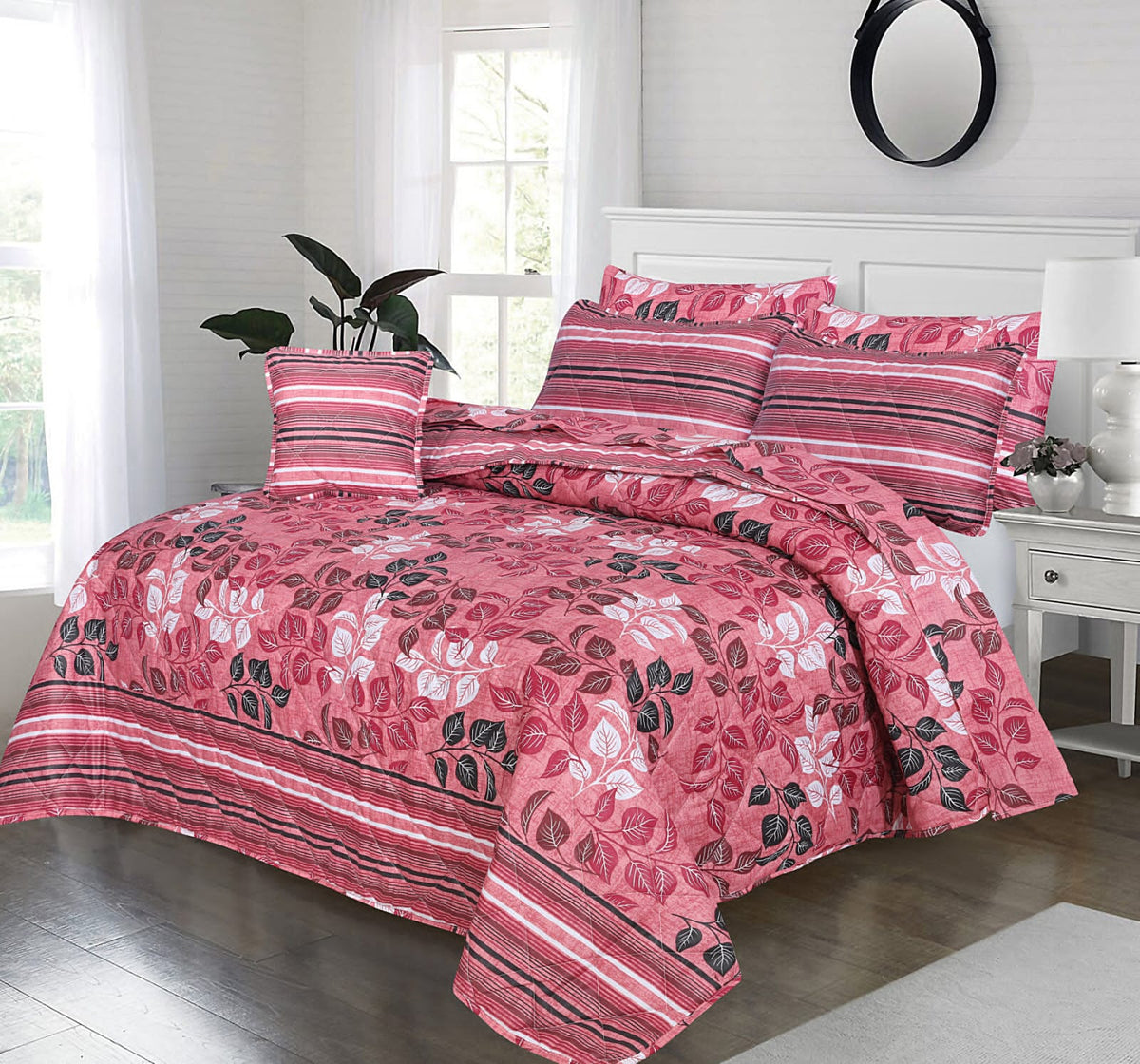 7 PCs Quilted Comforter Set SS-186