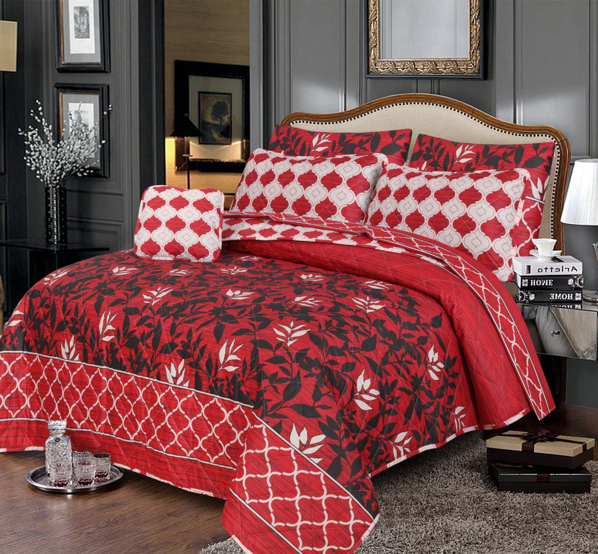 7 PCs Quilted Comforter Set SS-185