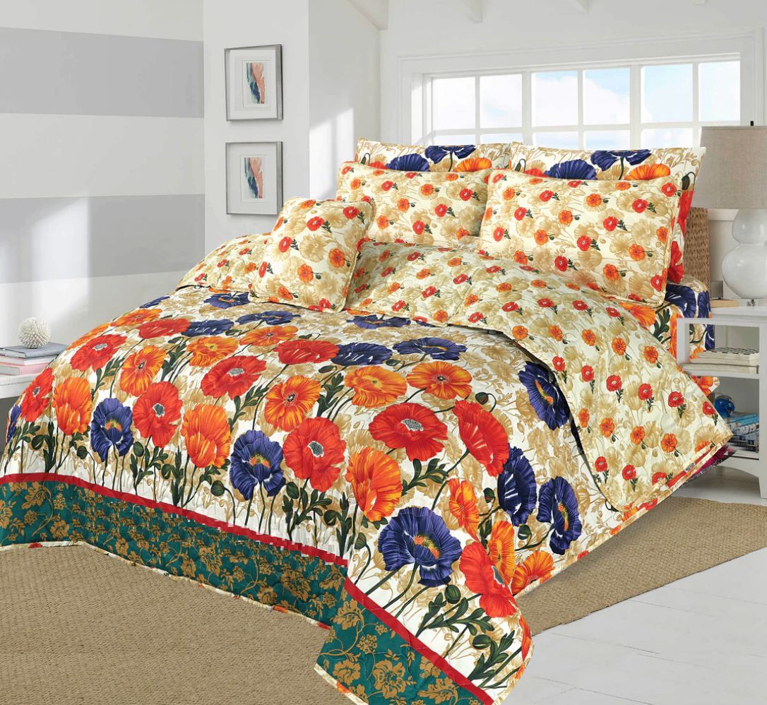 7 PCs Quilted Comforter Set SS-189