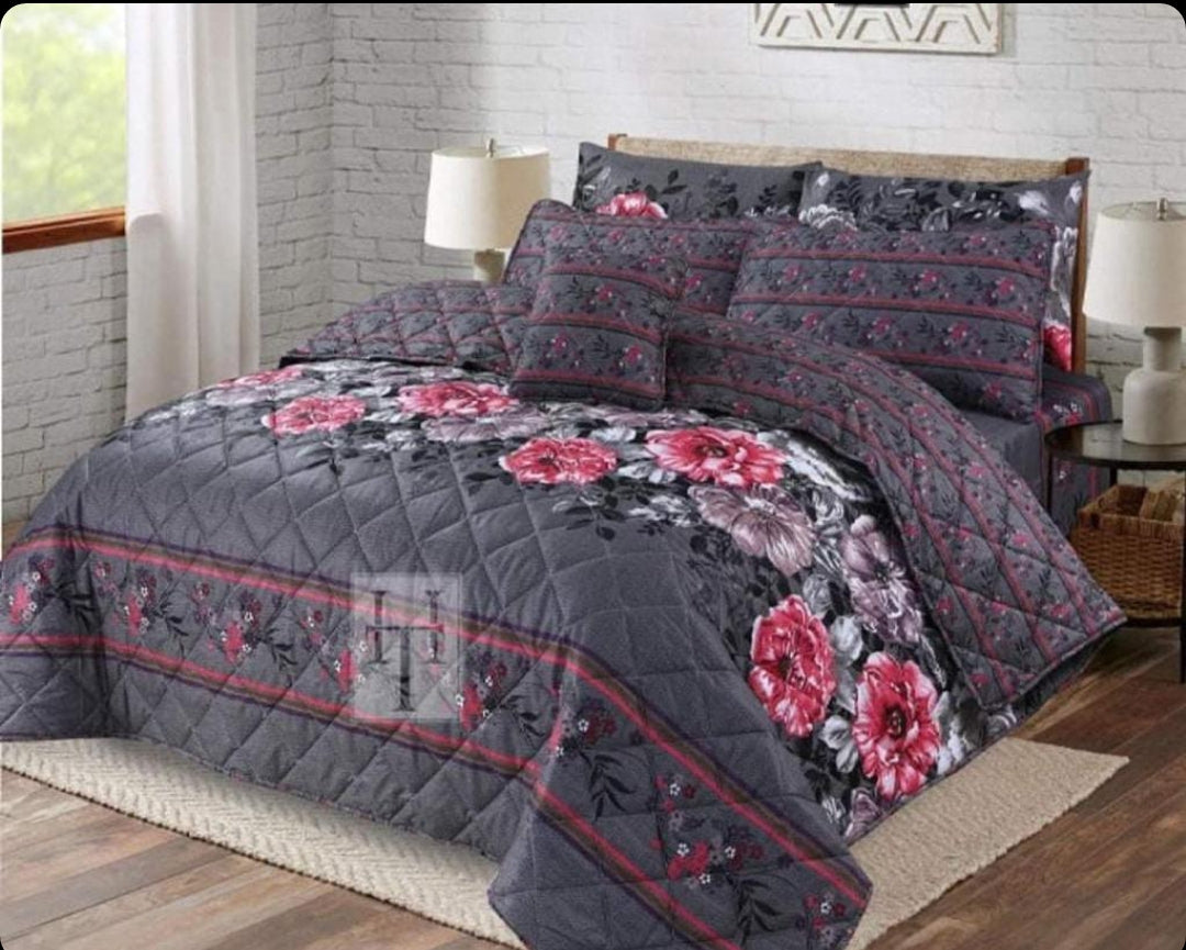 7 PCs Quilted Comforter Set SS-197