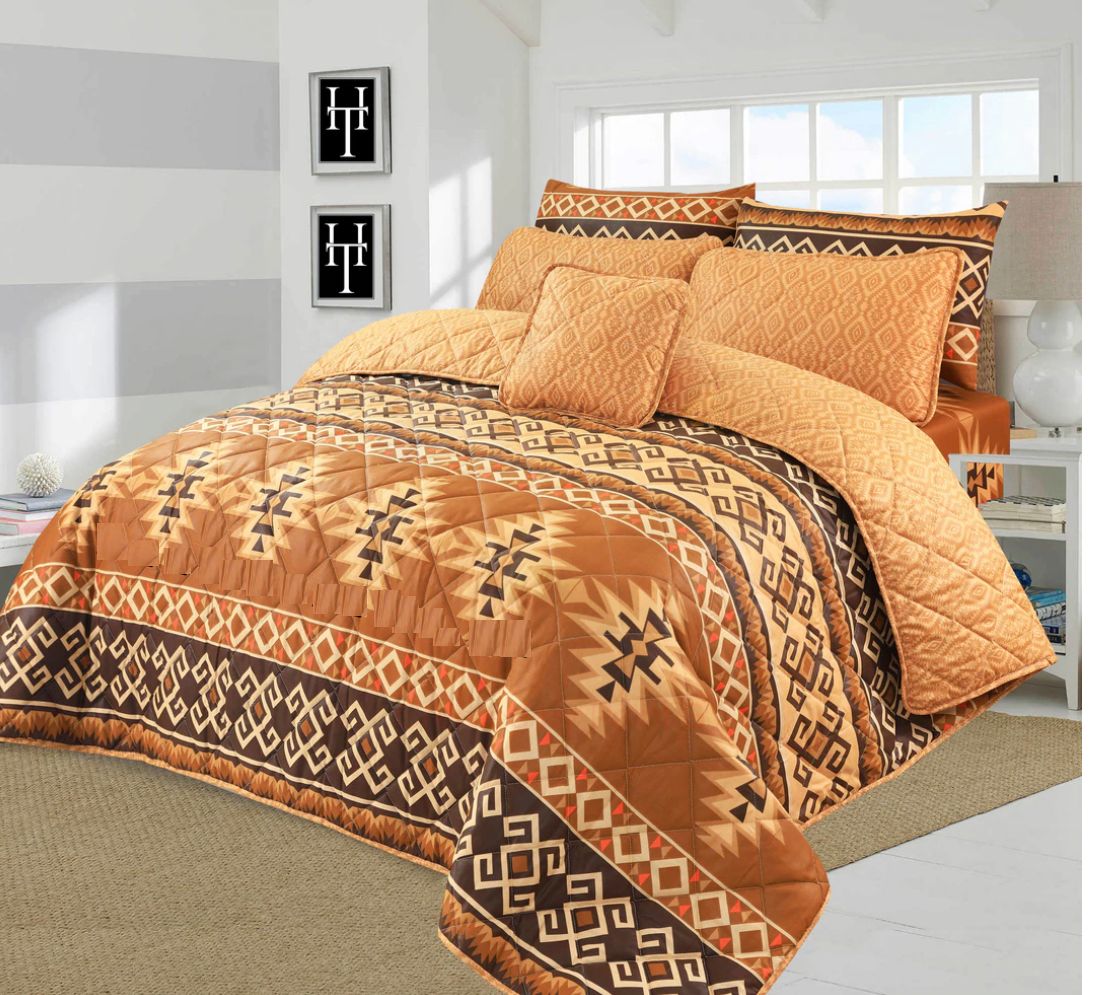 7 PCs Quilted Comforter Set SS-196