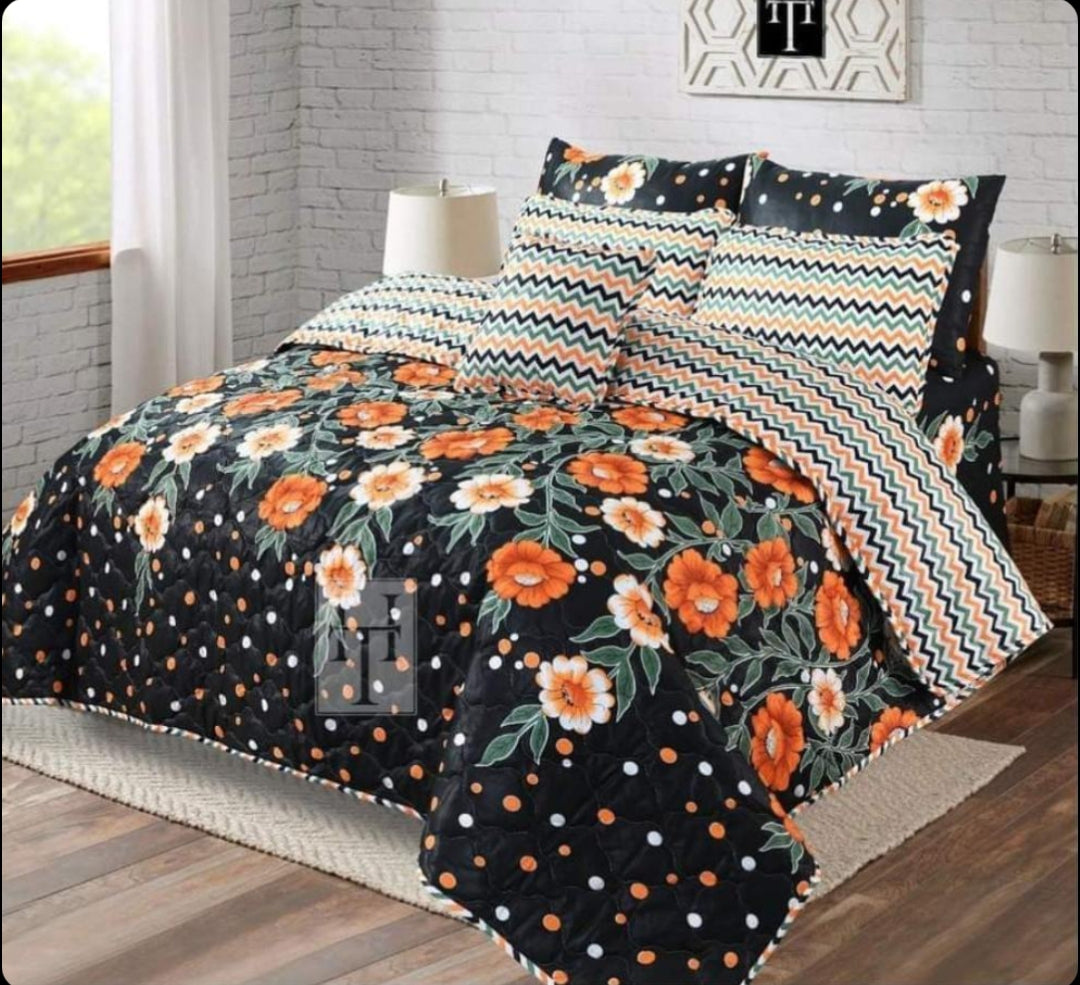 7 PCs Quilted Comforter Set SS-204