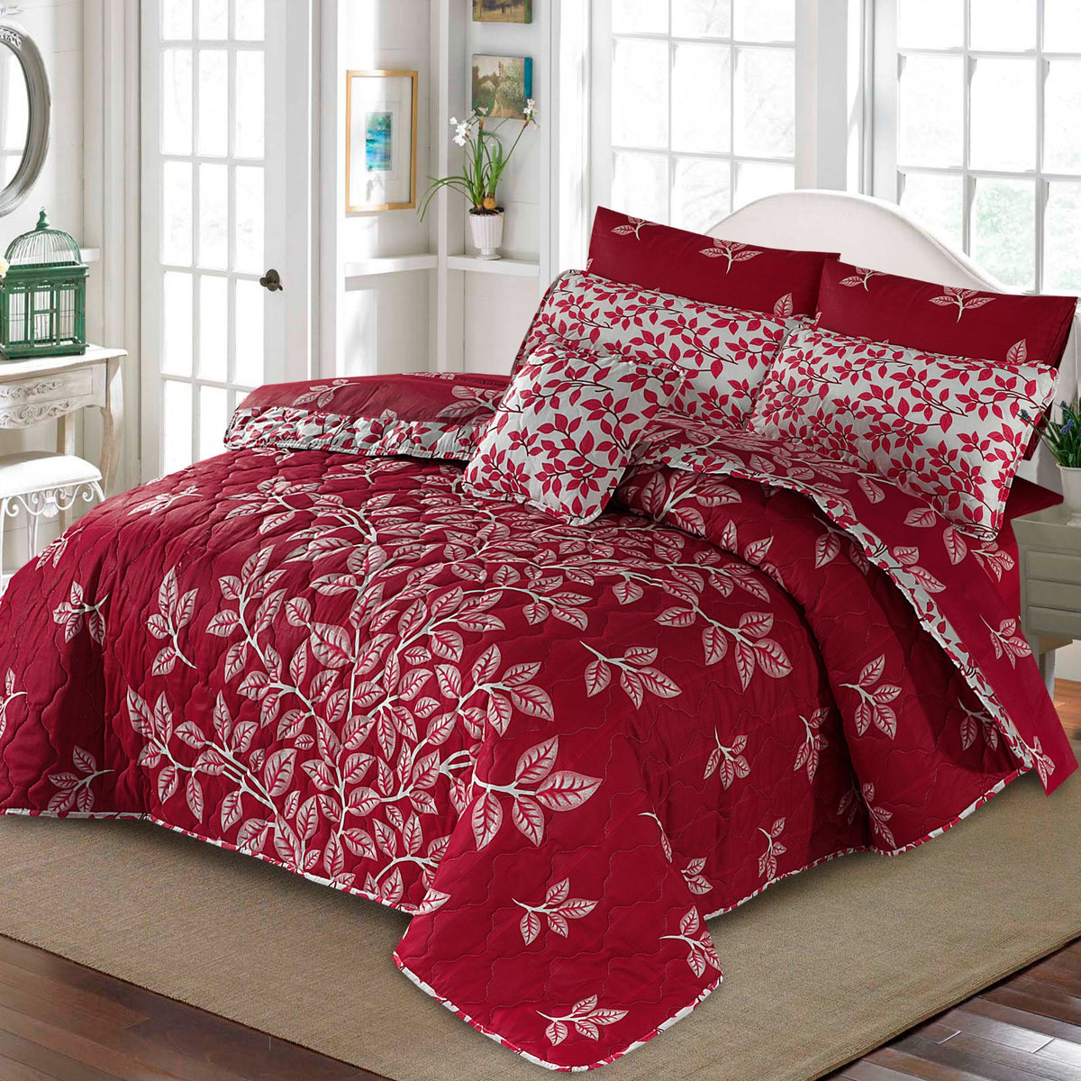 7 PCs Quilted Comforter Set SS-206