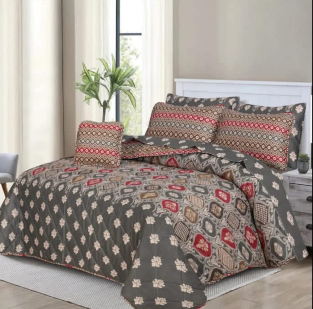 7 PCs Quilted Comforter Set SS-207