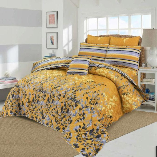 7 PCs Quilted Comforter Set SS-218