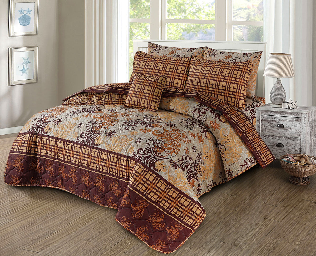 7 PCs Quilted Comforter Set SS-216