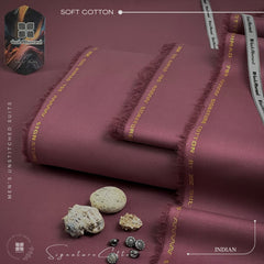 Gents Unstitched Full Suit - Soft Cotton -SS-212