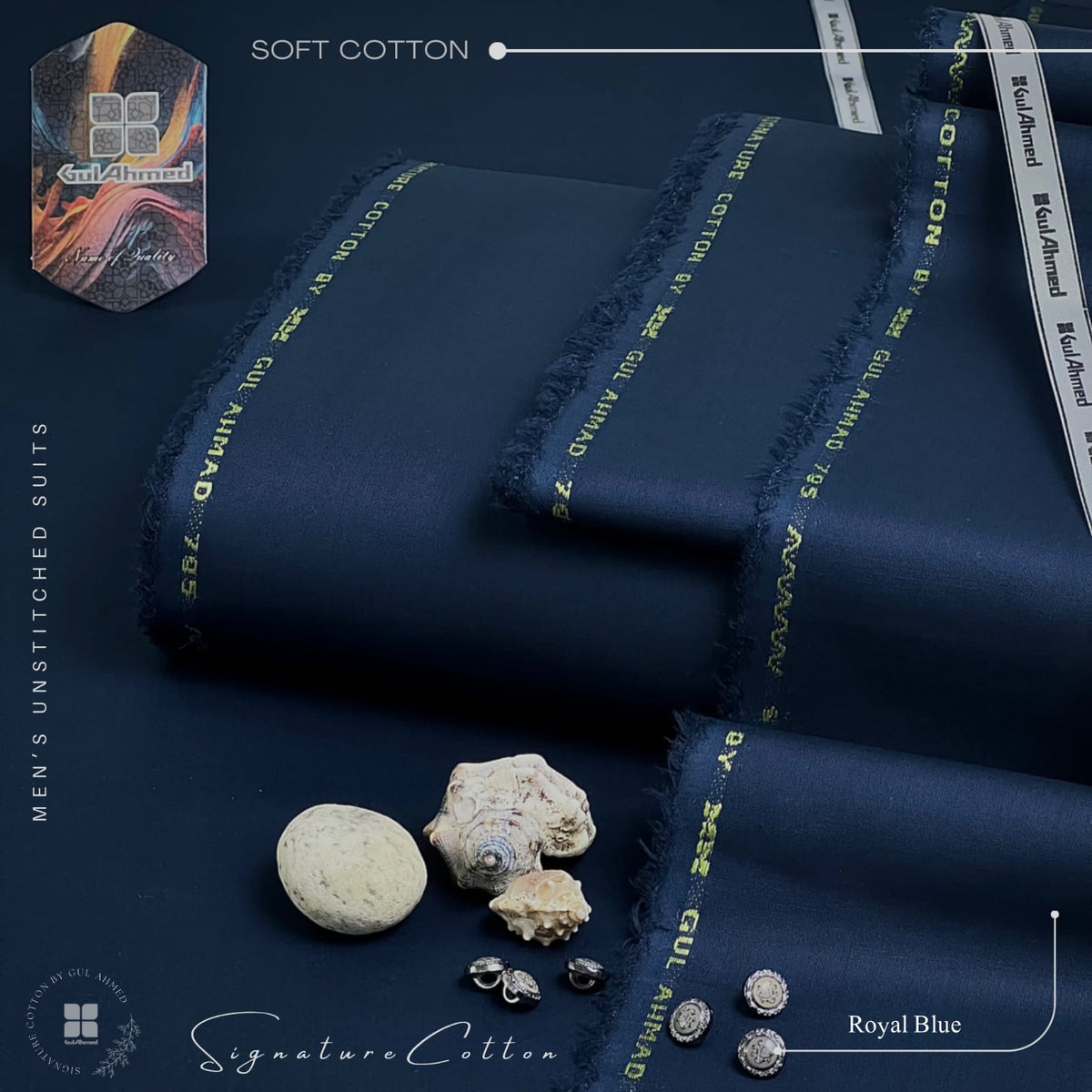 Gents Unstitched Full Suit - Soft Cotton -SS-202