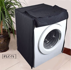 Waterproof Front Loaded Washing Machine Cover - Black Color