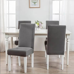 Mesh Fitted Style Jersey Chair Cover - Gray