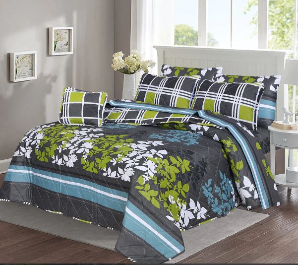 7 PCs Quilted Comforter Set SS-002