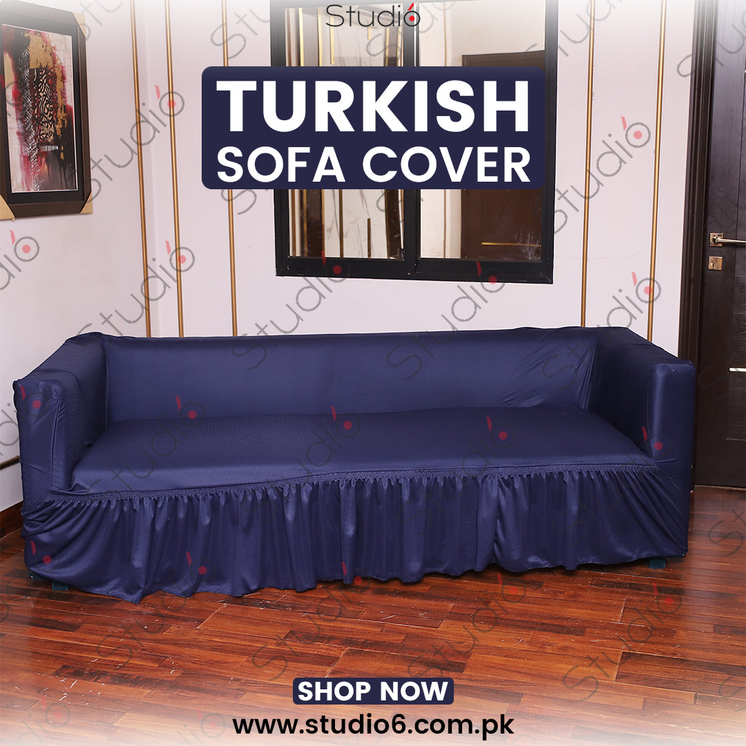 Turkish Style Sofa Covers Blue