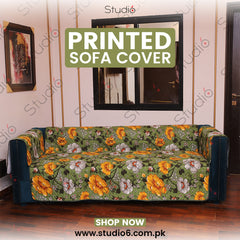 COTTON PRINTED SOFA RUNNER - SOFA COAT - SC-04