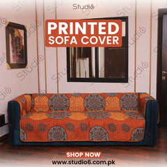 COTTON PRINTED SOFA RUNNER - SOFA COAT - SC-07