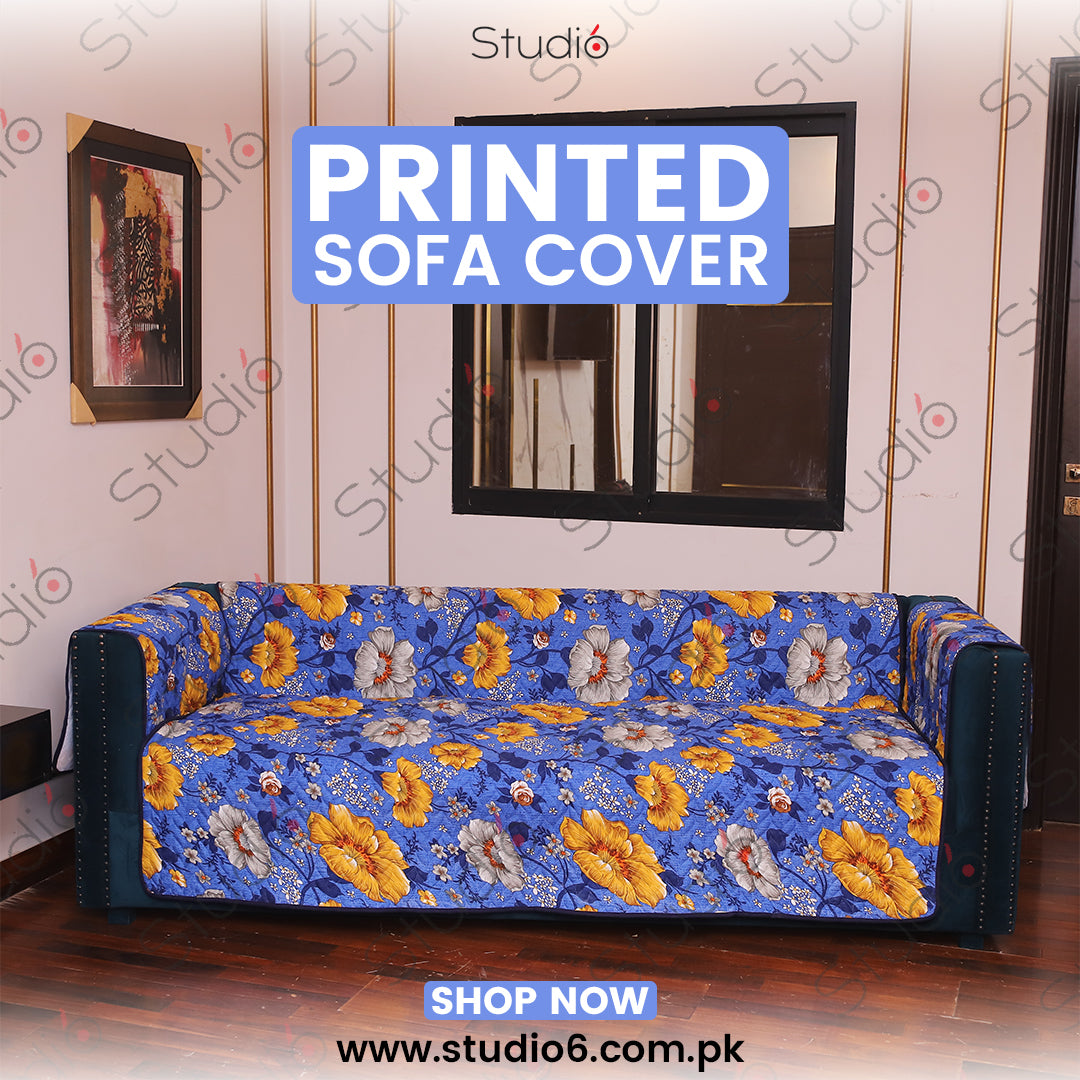 COTTON PRINTED SOFA RUNNER - SOFA COAT - SC-01